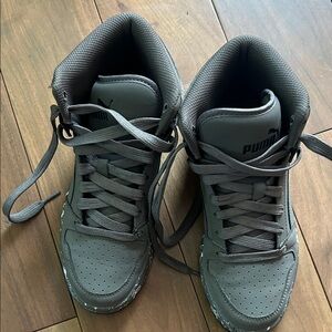 Puma Charcoal High-Top Sneakers